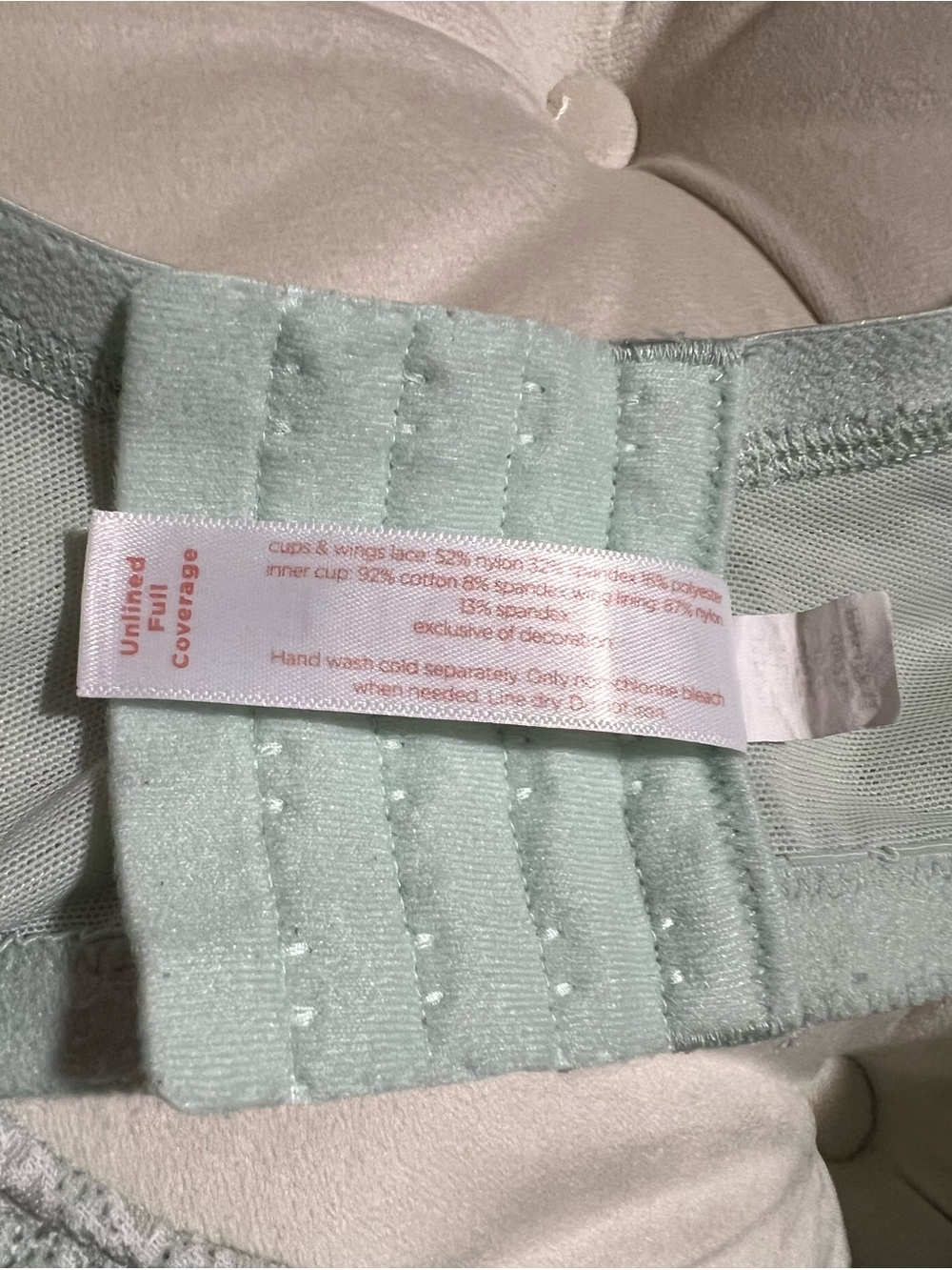 Lane Bryant Cacique Balconette Unlined Full Coverage Bra in Mint Green Sz 46C - Picture 7 of 7